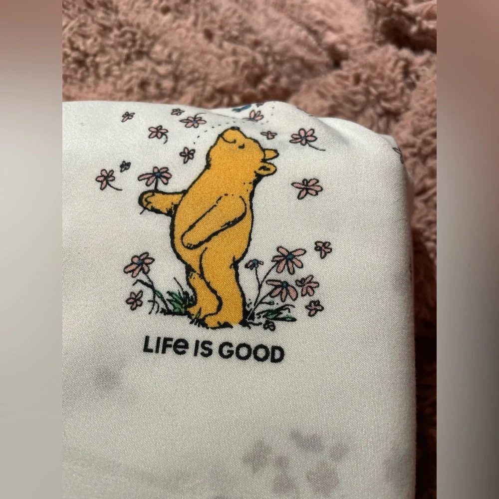 NWT Original Winnie the Pooh and Dainty Floral Detail Patterned Full Sheet Set - Picture 2 of 6